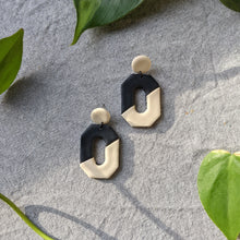 Load image into Gallery viewer, Geo Earrings - Charcoal