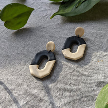 Load image into Gallery viewer, Geo Earrings - Charcoal