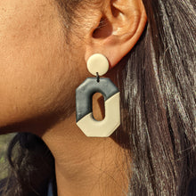 Load image into Gallery viewer, Geo Earrings - Charcoal