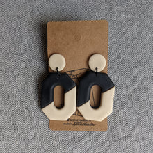 Load image into Gallery viewer, Geo Earrings - Charcoal