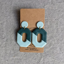 Load image into Gallery viewer, Geo Earrings - Sage